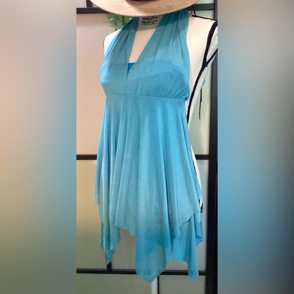 Natalie dancewear leotard shiny dress. Kids size 12-14